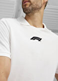 Puma 62571902 F1 Polo PUMA White Siyah Polo Yaka Regular Fit Düz Erkek T-Shirt