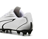 Puma Vitoria Fg/Ag Jr Çocuk Çim Zemin Kramponu 10748606 Beyaz