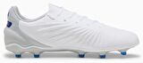 Puma King Match FG/AG 107863_02 Beyaz & Mavi & Kırmızı Futbol Kramponu