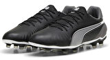 Puma King Match FG/AG 107863_01 Siyah & Gri Futbol Kramponu