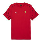 Ferrari Race Mt7+ Erkek Kırmızı Günlük Stil Tişört 62704502