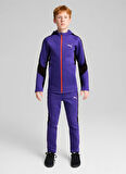 Puma Bisiklet Yaka Düz Lacivert Erkek Eşofman Üstü 68180327-EVOSTRIPE FZ Hoodie DK