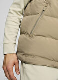 Krem Erkek Dik Yaka Regular Fit Yelek 62646867 Mono Vest