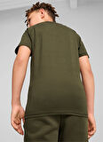Puma Düz Haki Erkek Çocuk T-Shirt 68180270-EVOSTRIPE Tee