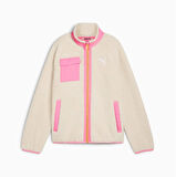 Puma Hybrid Sherpa Beyaz/Pembe Çocuk Mont - 626504 87