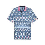 Puma Fair Isle Print Golf Polo Tshirt