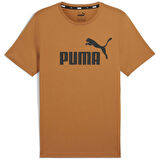 Puma Ess Logo Tee Erkek kahverengi Tişört - 586667 28