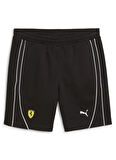 Puma 62705101 Ferrari Race Shorts PUMA B Siyah Lastikli Bel Regular Fit Düz Erkek Şort