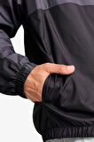 Mesh Lined Erkek Siyah Rüzgarlık 62747301