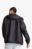 Mesh Lined Erkek Siyah Rüzgarlık 62747301