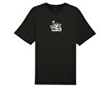 Puma Graphics Bicycle Kick Tee Erkek Günlük Tişört 62800501 Siyah