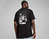 Puma Graphics Bicycle Kick Tee Erkek Günlük Tişört 62800501 Siyah