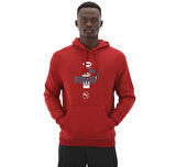 682700-13 Puma Power Graphic Hoodie Erkek Sweatshirt Kırmızı