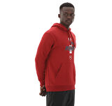 682700-13 Puma Power Graphic Hoodie Erkek Sweatshirt Kırmızı