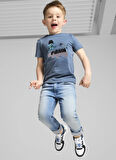 Puma Desenli Mavi Erkek Çocuk T-Shirt 62737624-PUMA X TROLLS Tee