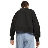 Classics Oversized Kadın Siyah Günlük Stil Sweatshirt 62663701