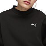 Classics Oversized Kadın Siyah Günlük Stil Sweatshirt 62663701