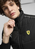 Puma 62704201 Ferrari Race MT7 Vest PUMA Siyah Regular Fit Düz Erkek Yelek