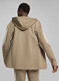 Kahve Erkek Fermuarlı Yaka Normal Kalıp Zip Ceket 68170067 EVOSTRIPE Full-Zip Hoodie