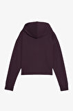 Puma Ess Cropped Logo Hoodie Kadın Pembe Sweatshirt 58686946