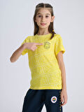 PUMA FENERBAHÇE PATTERN SARI JR TSHIR