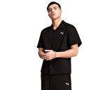 Puma Wardrobe Ess Relaxed Shirt Erkek Günlük Polo Tişört 62966301 Siyah