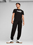 68253201 ESS No. 1 Logo Tee PUMA Bl Siyah Yuvarlak Yaka Regular Fit Baskılı Erkek T-Shirt