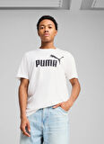 68253202 ESS No. 1 Logo Tee Wh Beyaz Yuvarlak Yaka Regular Fit Baskılı Erkek T-Shirt