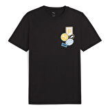 Graphics Icon Unisex Siyah Günlük Stil T-Shirt 68482901