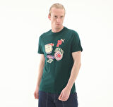 629627-60 Puma Wardrobe Ess Graphic Tee Erkek T-Shirt Yeşil