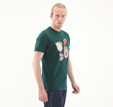629627-60 Puma Wardrobe Ess Graphic Tee Erkek T-Shirt Yeşil