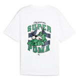 Graphics Super Erkek Beyaz Günlük Stil T-Shirt 62963902
