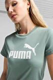 Kadın Ess No.1 Logo T-Shirt - Yeşil | M