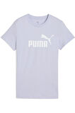 68237147 ESS No. 1 Logo Tee (s) Coo Açık Mavi Kadın Yuvarlak Yaka Regular Fit Baskılı T-Shirt