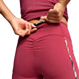 Tropical Aop Hw 5" Kadın Bordo Antrenman Şortu 52678717