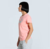 Puma METALLIC No.1 Logo Tee Pembe Kadın Spor Tişört - 631536 18