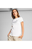 Puma Kadın Essentials Beyaz T-Shirt - 63153602