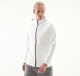 684613-02 Puma Evostrıpe Full-Zip Hoodie Erkek Ceket Beyaz