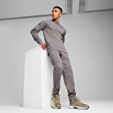 Pumatech Crew Erkek Gri Antrenman T-Shirt 68459979