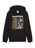 Puma Baskılı Erkek Çocuk Siyah Sweatshırt 68514801-MID90S Hoodie TR B PUMA Bl