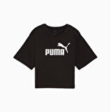 Puma ESS Cropped No:1 Logo Tee Siyah Kadın Spor Tişört - 684972 01