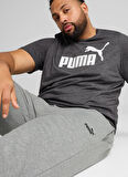 68260803 ESS No. 1 Logo Sweatpants Gri Erkek Lastikli Bel Regular Fit Eşofman Altı