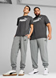 68260803 ESS No. 1 Logo Sweatpants Gri Erkek Lastikli Bel Regular Fit Eşofman Altı