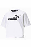 Puma Kadın Cropped Logo Tee Beyaz Kısa Kol T-Shirt - 68497202