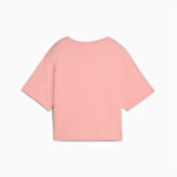 Puma Cropped No.1 Logo Tee Pembe Kadın Spor Tişört - 684972 18