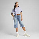 Essential Cropped No.1 Kadın Mavi Günlük Stil T-Shirt 68497247