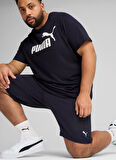 68259816 ESS Shorts 10 New Navy Siyah Lastikli Bel Regular Fit Erkek Şort