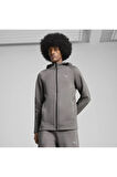 EVOSTRIPE Full-Zip Hoodie Gri Erkek Fermuarlı Ceket
