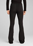 63154201 ESS High-Waist Flared Legg Siyah Lastikli Bel Slim Fit Kadın Tayt