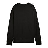 Ess No.1 Logo Relaxed Crew Kadın Siyah Günlük Stil Sweatshirt 68497501